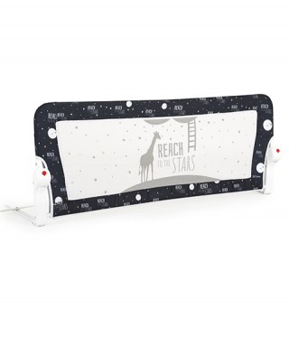 Bariera de protectie pentru pat MONI 120 cm negru