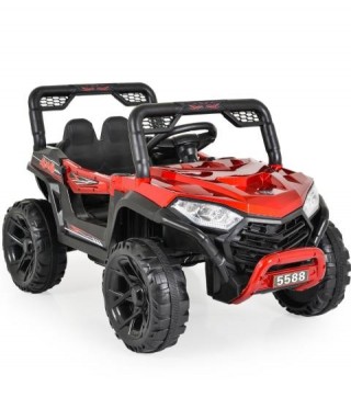 Jeep electric cu telecomanda FAST UTV rosu metalizat