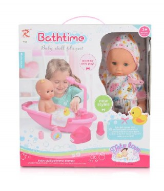 Papusa bebelus Tutu Love cu cadita de baie si accesorii