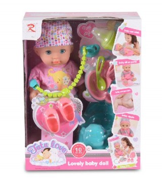 Papusa bebelus Tutu Love cu 10 sunete si accesorii