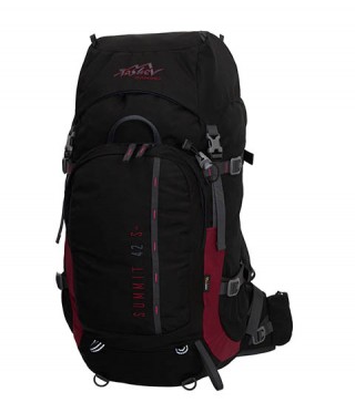 Rucsac drumetie TASHEV Summit 42 S+ negru/rosu