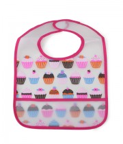 Bavetica impermeabila CANGAROO Funny Snack pink
