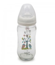 Biberon din sticla cu gat larg 240 ml