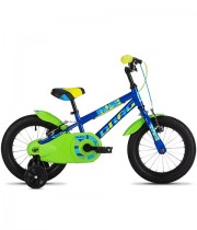 Bicicleta copii 14 inch DRAG Rush albastru/verde