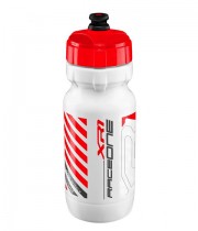 Bidon apa bicicleta RACEONE XR1 600 ml alb/rosu