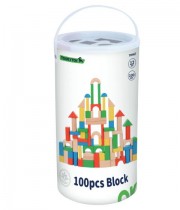 Blocuri colorate din lemn pentru construit 