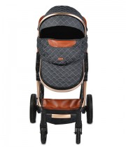Carucior copii 2 in 1 Cangaroo Alma - negru
