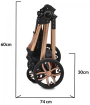 Carucior copii 2 in 1 CANGAROO Alma - negru