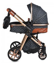 Carucior copii 2 in 1 Cangaroo Alma - negru