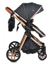 Carucior copii 2 in 1 Cangaroo Alma - negru