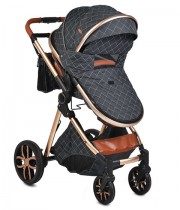 Carucior copii 2 in 1 Cangaroo Alma - negru