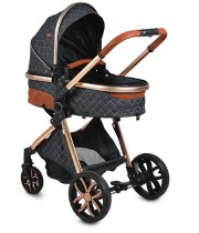 Carucior copii 2 in 1 Cangaroo Alma - negru