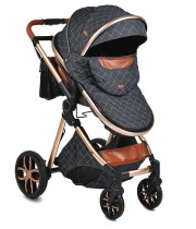 Carucior copii 2 in 1 Cangaroo Alma - negru