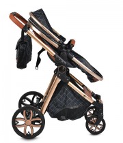 Carucior copii 2 in 1 Cangaroo Alma - negru