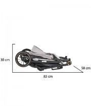 Carucior sport pliabil MONI Buggy gri