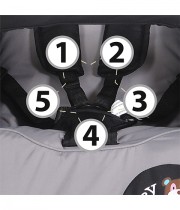 Carucior sport pliabil tip umbrela MONI Jerry gri