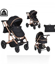 Carucior transformabil MONI Thira negru
