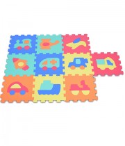 Covoras de joaca puzzle cu vehicule Moni Toys