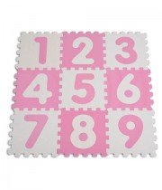 Covoras de joaca puzzle cifre roz 1001B3(WH/PK)AB