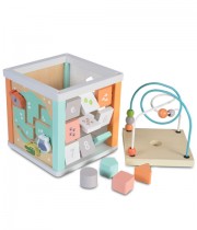 Cub educativ din lemn 20 cm