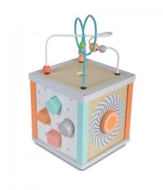 Cub educativ din lemn 20 cm