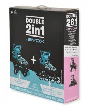 Role si patine cu rotile BYOX Double 2 in 1 