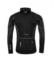 Jacheta ciclism FORCE LS X70 Windster - negru