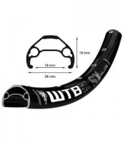 Janta bicicleta SX19 26 Rim 32 hole Black PV