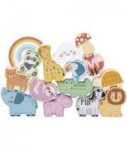 Set de joaca cu animale din lemn Tooky Toy 