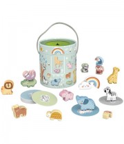 Set de joaca cu animale din lemn Tooky Toy 