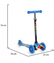 Trotineta copii MONI Fidget albastru
