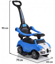 Masinuta de impins cu maner MONI Rider 208 blue