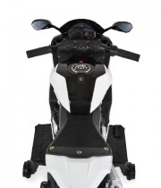 Motocicleta electrica copii cu 2 roti ajutatoare 