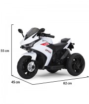 Motocicleta electrica copii Hurricane MDX-618 alb