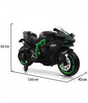 Motocicleta electrica copii Moni NINJA DUO negru