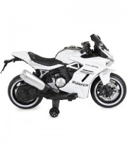 Motocicleta electrica copii cu 2 roti ajutatoare