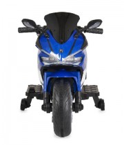 Motocicleta electrica copii cu 2 roti ajutatoare 
