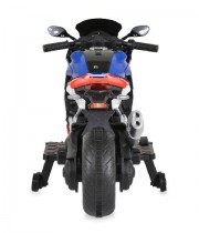 Motocicleta electrica copii cu 2 roti ajutatoare 