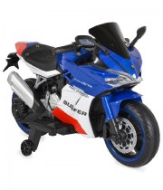 Motocicleta electrica copii cu 2 roti ajutatoare 