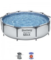 Piscina cu cadru metalic si pompa Bestway 56408 