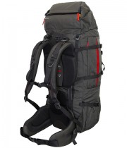 Rucsac munte TASHEV Mount 80+15 gri/rosu