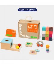 Cutie cu 6 jucarii educative pentru bebelusi 