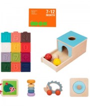 Cutie cu 6 jucarii educative pentru bebelusi 