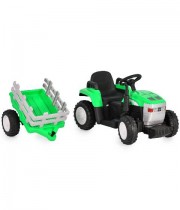Tractor electric cu remorca Dallas verde