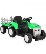 Tractor electric cu remorca Dallas verde