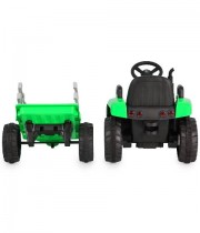 Tractor electric cu remorca Dallas verde