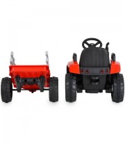 Tractor electric cu remorca Dallas rosu