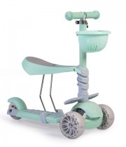 Trotineta copii cu lumini MONI Bubblegum verde