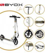 Trotineta pliabila BYOX Chic alb