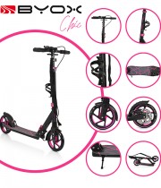 Trotineta pliabila BYOX Chic pink